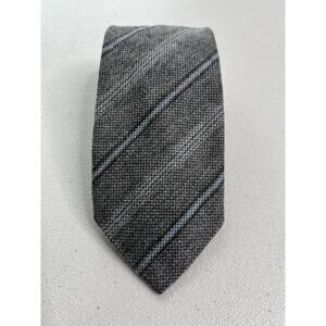 Arnold Brant Gray with Blue Striped Cashmere Designer Tie